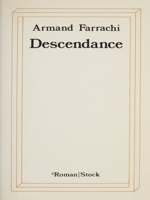 cover image of Descendance